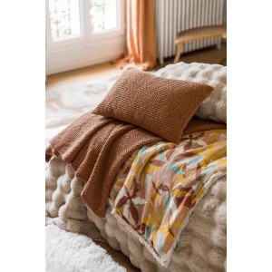Plaid riciclato Maia Tourterelle 140 X 200