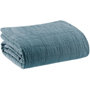 Plaid riciclato Titou Acier 140 X 200