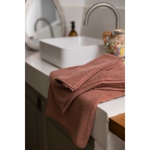 Asciugamano da bagno Bora Terracotta 90 X 150