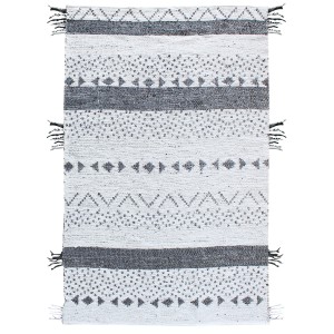 Tappeto Callista Blanc/Noir 160 X 230