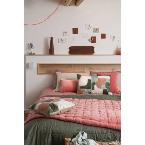 Copritestata letto tinta unita Elise Pêche 90 X 240