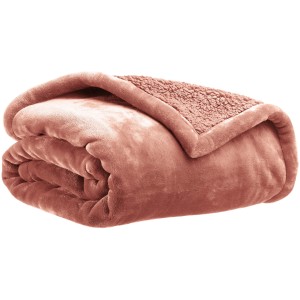 Maxi plaid Michka Terracotta 180 X 220