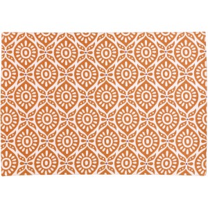 Set da tavola rivestito riciclato Citrus Terracotta 33 X 48