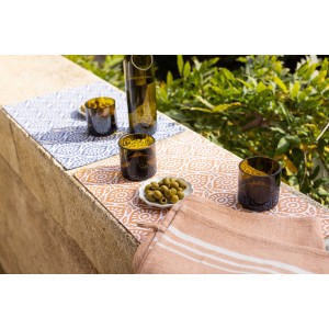 Set da tavola rivestito riciclato Citrus Terracotta 33 X 48
