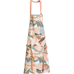 Grembiule da cucina riciclato con tasca Dori Pêche 72 X 85