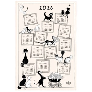 Strofinaccio Dubout Calendrier 2026 Écru 48 X 72