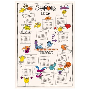 Strofinaccio Shadoks Calendrier 2026 Écru 48 X 72