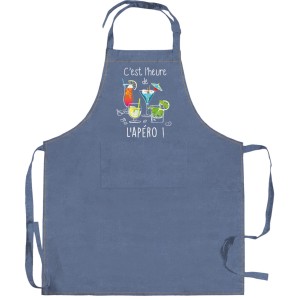 Grembiule da cucina Peps L'apéro Jeans 90 X 72