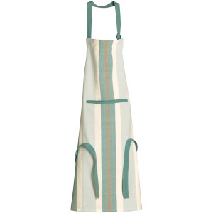 Grembiule da cucina riciclato con tasca Yuna Vert eau 72 X 85
