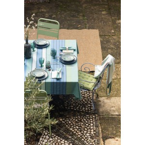 Grembiule da cucina riciclato con tasca Yuna Vert eau 72 X 85