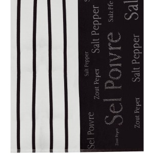 Strofinaccio jacquard Sel & Poivre Noir 50 X 70