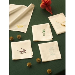 Fazzoletto Hankie Smile Jaune 25 X 25