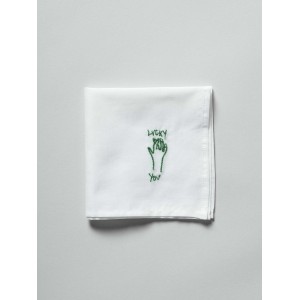 Fazzoletto Hankie Smile Jaune 25 X 25