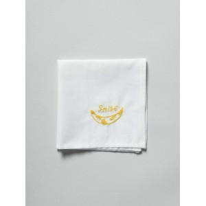 Fazzoletto Hankie Smile Jaune 25 X 25